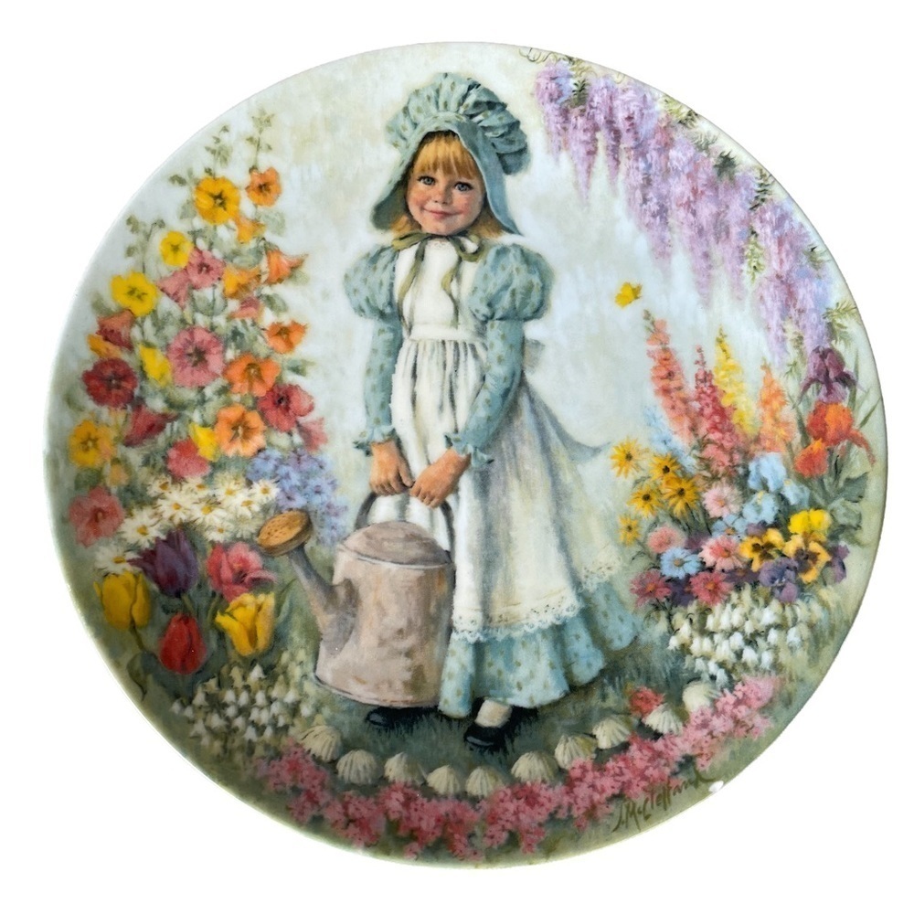 Mary, Mary Mother Goose Collector Plate Vintage